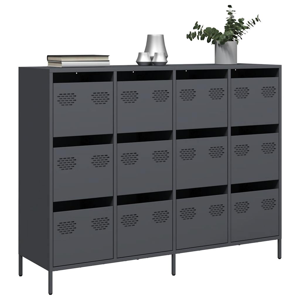 Sideboard Anthracite 135x39x103.5 cm Cold-rolled Steel